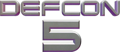 Defcon 5 title screen for Sega Saturn